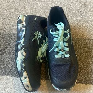 LN Kuru Women Sneaker Black/Teal Shoes Size 8.5